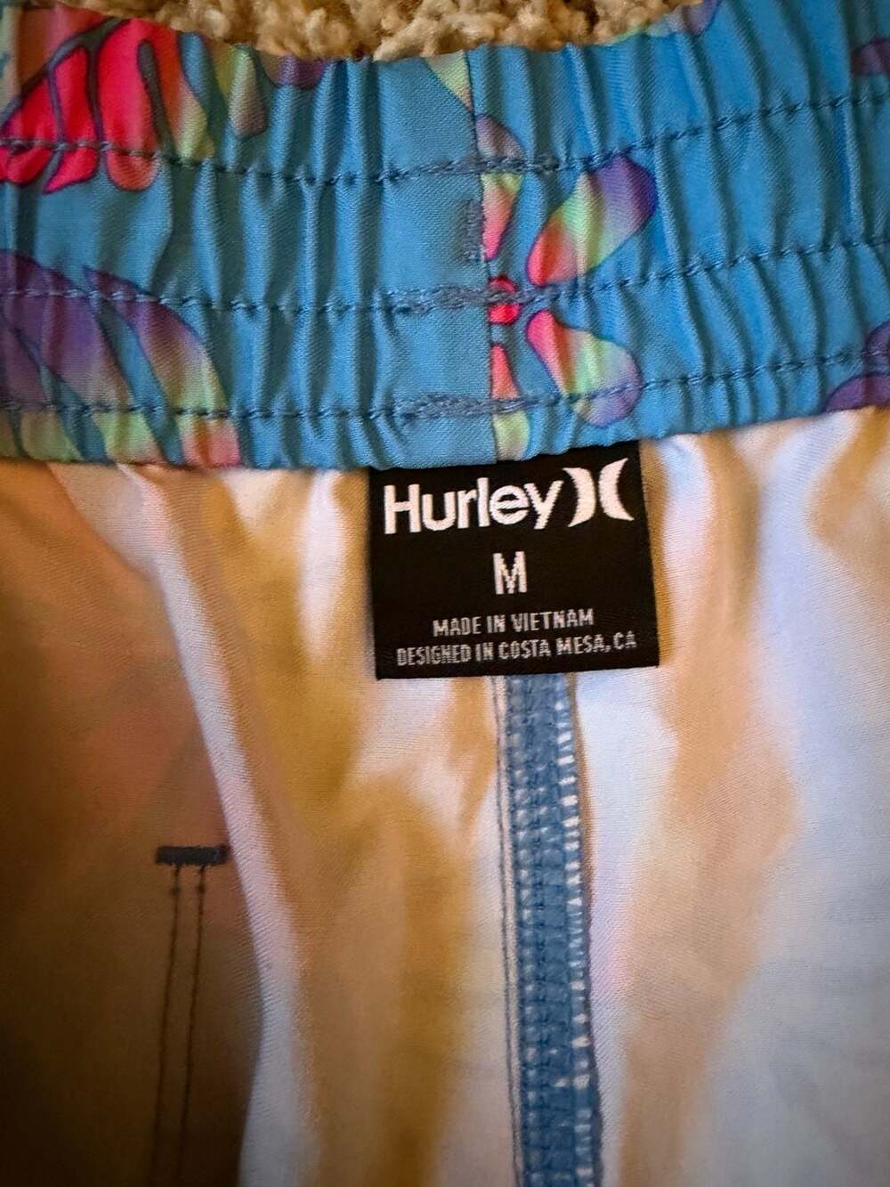 Hurley Cannonball Volley Floral Print Swim Trunks - Picture 4 of 7